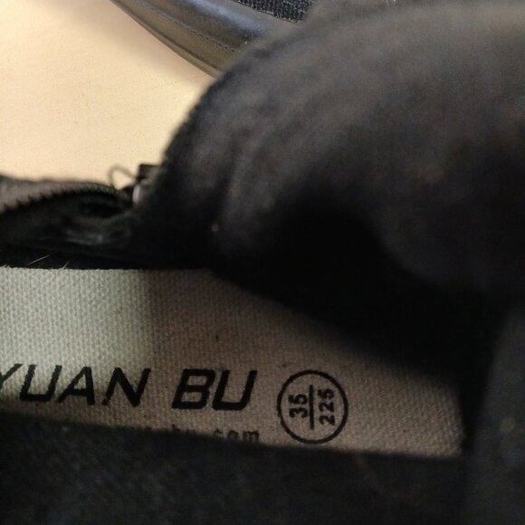 Yuanbu knee-high lace-up boots - black size 35 - Picture 4 of 5